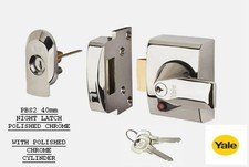 NIGHTLATCH PBS2 40mm MAXIMUM SECURITY BRITISH STANDARD BS YALE & CYLINDER CHROME