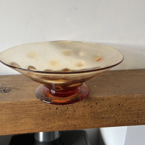 Mid century thomas webb amber - thomas,