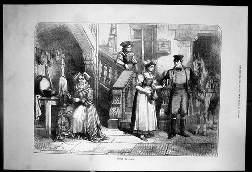Original old antique - antique, print