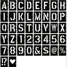 Numbers Letter Stencils