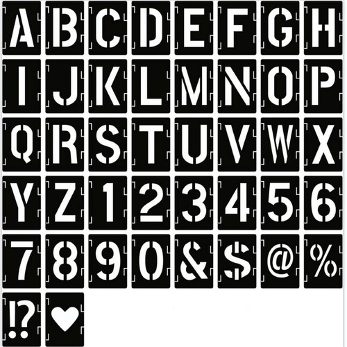 Numbers letter stencils - numbers,