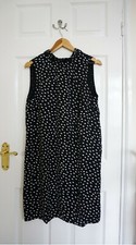H&M Satin Black Spotted Dress