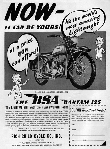 1948 bsa bantam 125 - bsa, d1