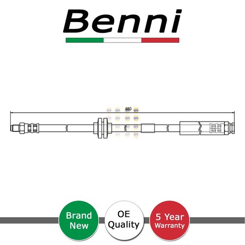 Brake hose front benni fits - hose,