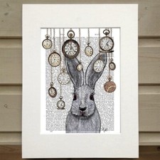 Rabbit Time Art Print With