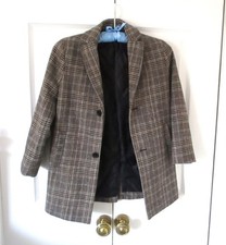 BOYS NEXT BROWN  MULTI  CHECK  PADDED JACKET/COAT  AGE 7YRS  NEW