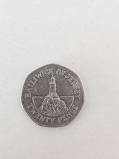 2007 Bailiwick of Jersey 20p Twenty Pence Coin Lighthouse Design