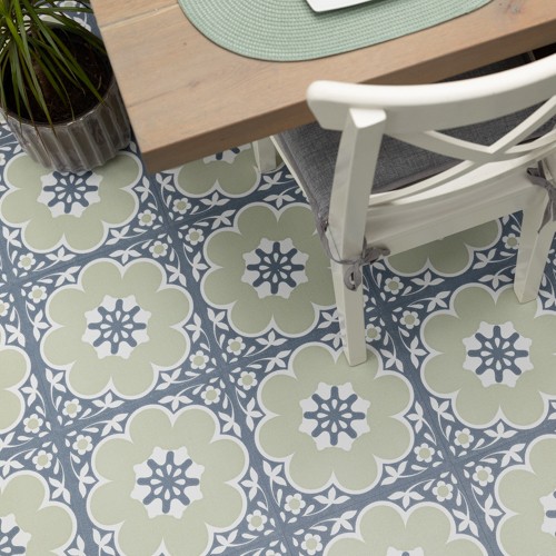 Floor pops daphne - sage, green