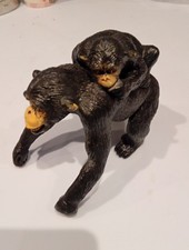 Chimpanzee Animal Toy Mother and Baby Play Set Figures ELC - Vintage 1990's A11