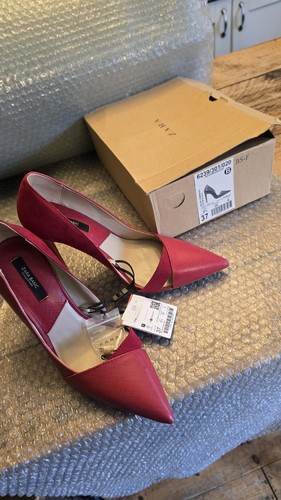Zara ladies red high - zara, heels