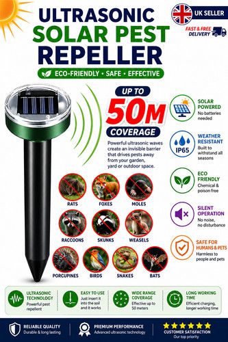 Ultrasonic solar cat dog - cat,