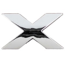 Chrome self adhesive letter - chrome, 3d