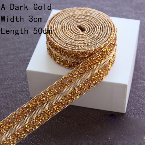 50cm rhinestone trim bling - 50cm,