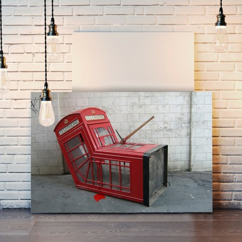 Banksy canvas street - canvas, art