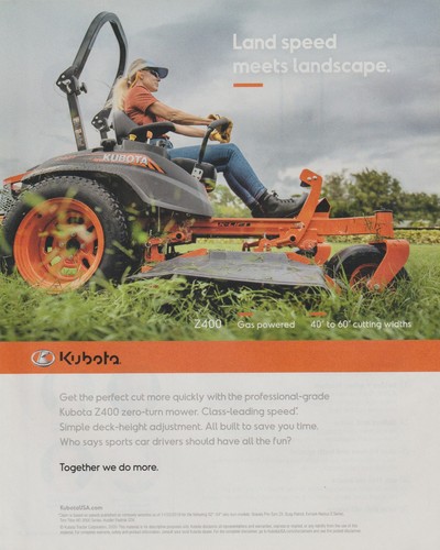 2020 kubota z400 zero - 2020,