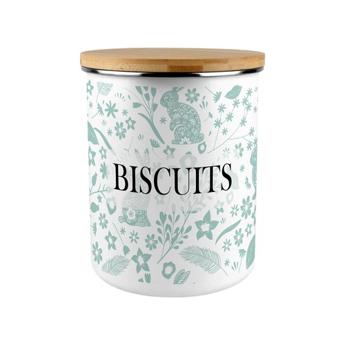 Green rabbits biscuits storage - green,