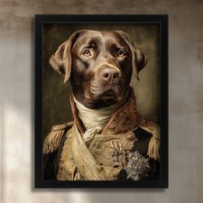 Chocolate Labrador Print Noble