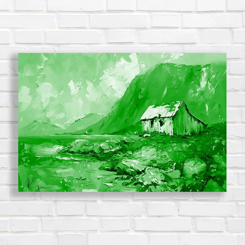 Scenic lakeside cabin green - scenic,