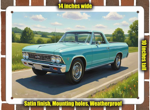 Metal sign 1966 chevrolet - -,