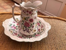 Old Foley Water Jug and Bowl Set