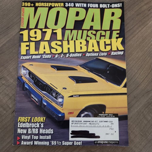 Mopar muscle magazine february - magazine,