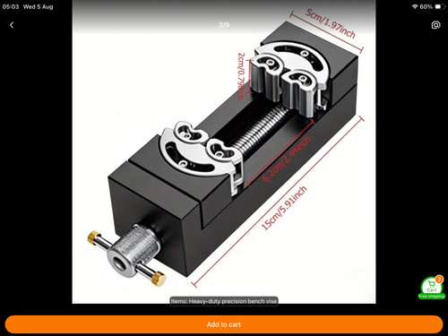 Heavy duty fractal - vise, clamp-