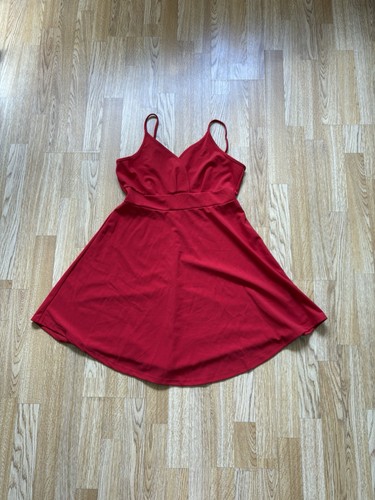 Red skater dress - skater,