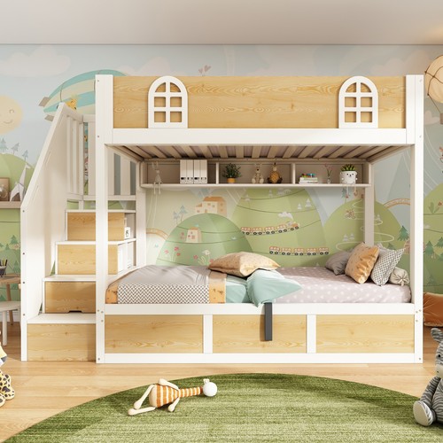 Double bunk beds 3ft single - bunk,