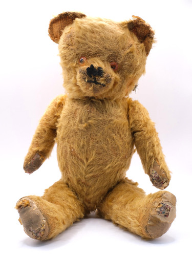 Jointed antique teddy bear - jointed,
