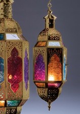 Hanging Moroccan Style Glass