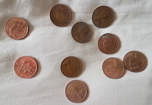 Coins various dates - 2p,