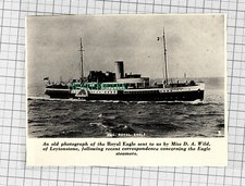 C1014) The Royal Eagle Steamers Boat Ship - 1966 Cutting