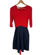 Hobbs Jessica Dress Red Navy