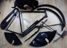 Dutchie Bike Frame & Forks, Rack, Mudgaurds, Chain/wheel guards READ DESCRIPTION