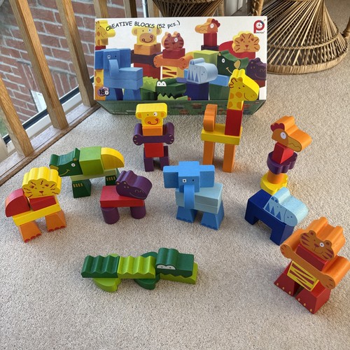 Pintoy piece chunky wooden - piece,