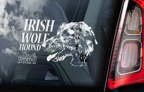 Irish wolfhound car - car, sticker