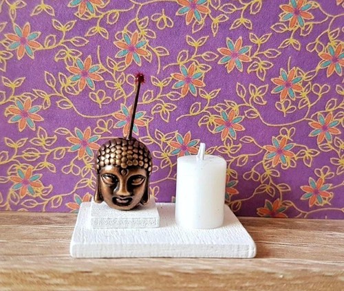 Buddha candle incense - candle,