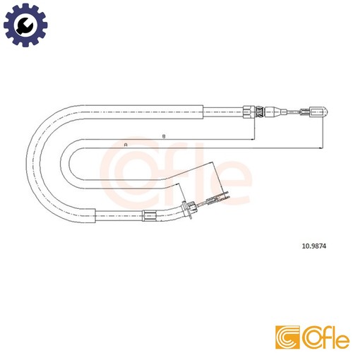 Cable pull parking brake - parking,
