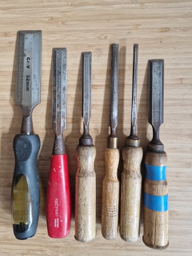 Job lot chisels woodworking - chisels,