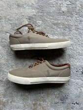 Ralph Lauren Sage Vaughn Canvas trainers size 8 boxed