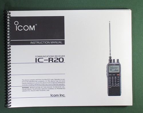 Icom r20 instruction manual - icom, ic-r20