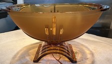 Stölzle Large Art Deco Amber