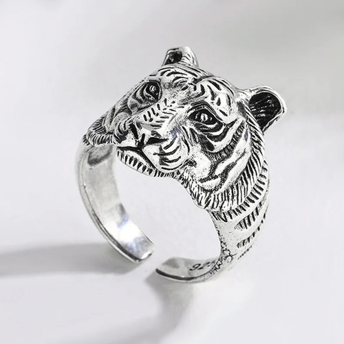 Sterling silver 925 tiger - silver,