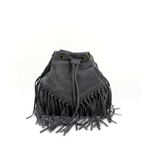 Ladies fringed layers suede - ladies,