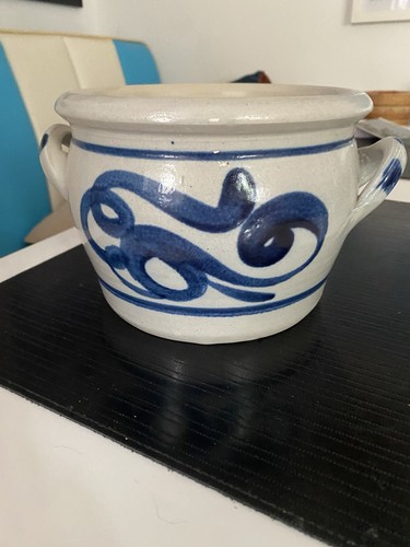 Westerwald stoneware pot - westerwald,
