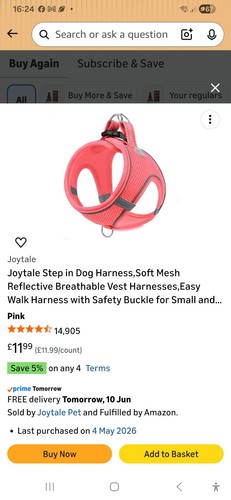 Joytale step into - dog, harness