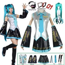 Miku Cosplay Full Set Silver
