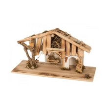 Crib Wooden House Christmas