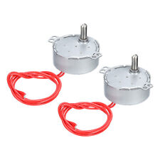 2pcs Synchronous Motor AC 12V 4W 0.9-1.1RPM CW/CCW 50/60Hz for Electric Motor