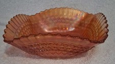 Vintage carnival glass - carnival, square